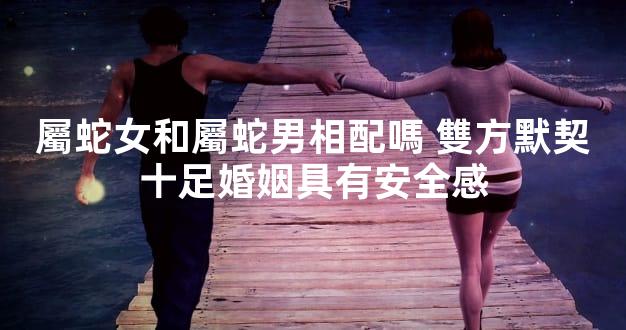 屬蛇女和屬蛇男相配嗎 雙方默契十足婚姻具有安全感